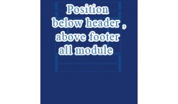 Position below header & above footer