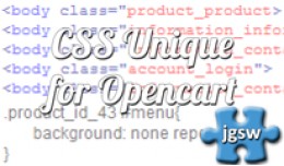 CSS Unique (body class) for Opencart & Multi..