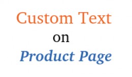 Custom text on product pages : add extra informa..