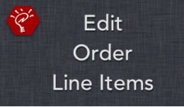 Edit Order Line Items