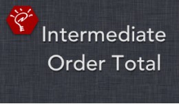 Intermediate Order Total