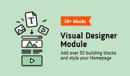 Visual Designer Module (More than 30 building bl..