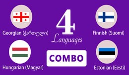 Georgian,Finnish,Hungarian,Estonian Languages op..