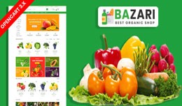 Bazari Organic & Grocery Ecommrce Website Te..