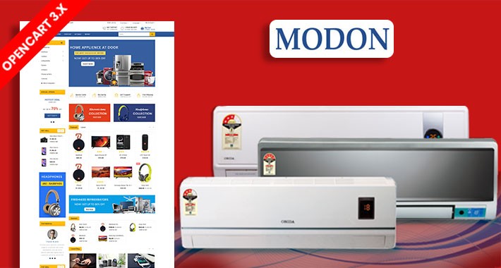 Modon Electronics Ecommrce Opencart Website Template