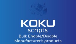 Bulk Enable/Disable Manufacturer's products