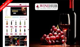 Winehub Opencart Responsive Theme (Bar, Restaurant, Club)