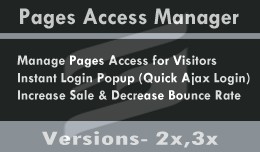 Pages Access Manager / Login Popup / Redirection..