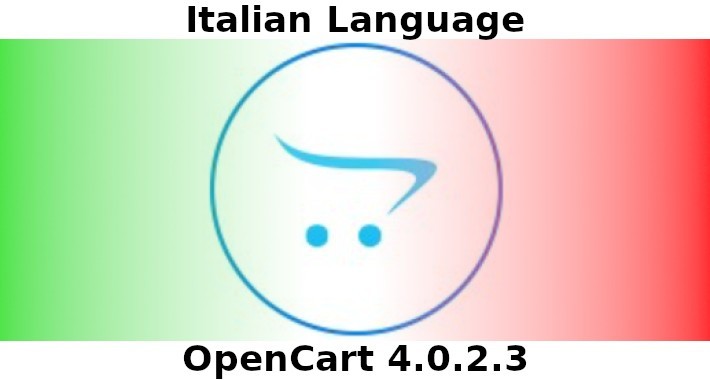 Italian Language Opencart 4.0.2.3