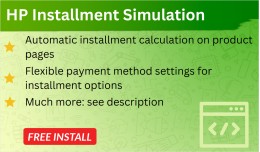 Installment Simulation Opencart