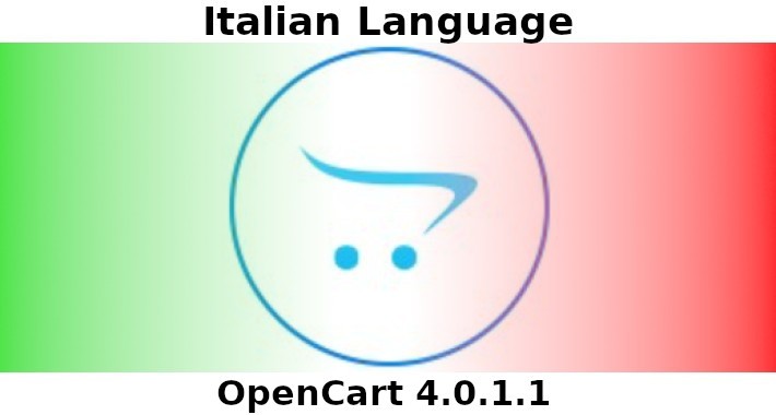 Italian Language Opencart 4.0.1.1